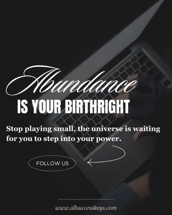 The Abundance Mindset: A New Approach to Business Success Success awaits those who bravely seize it and trust their journey, even when the path isn’t fully illuminated. ✨ Are you ready to embrace your abundant self? If so, show your commitment by double-tapping and declaring: "I am ready to receive abundance in every possible way!"